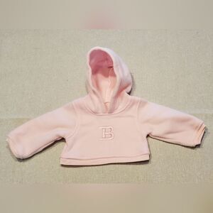 Vintage Middleton Reborn Doll Pink Fleece Hooded Jacket Doll Outfit